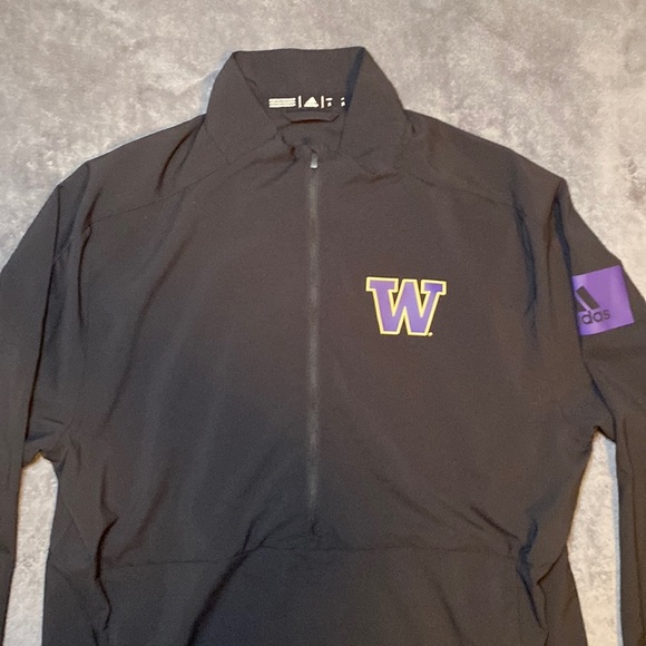 adidas Other - Men’s Adidas Washington Huskies 1/4 Zip Long Sleeve with Pockets (NEW)